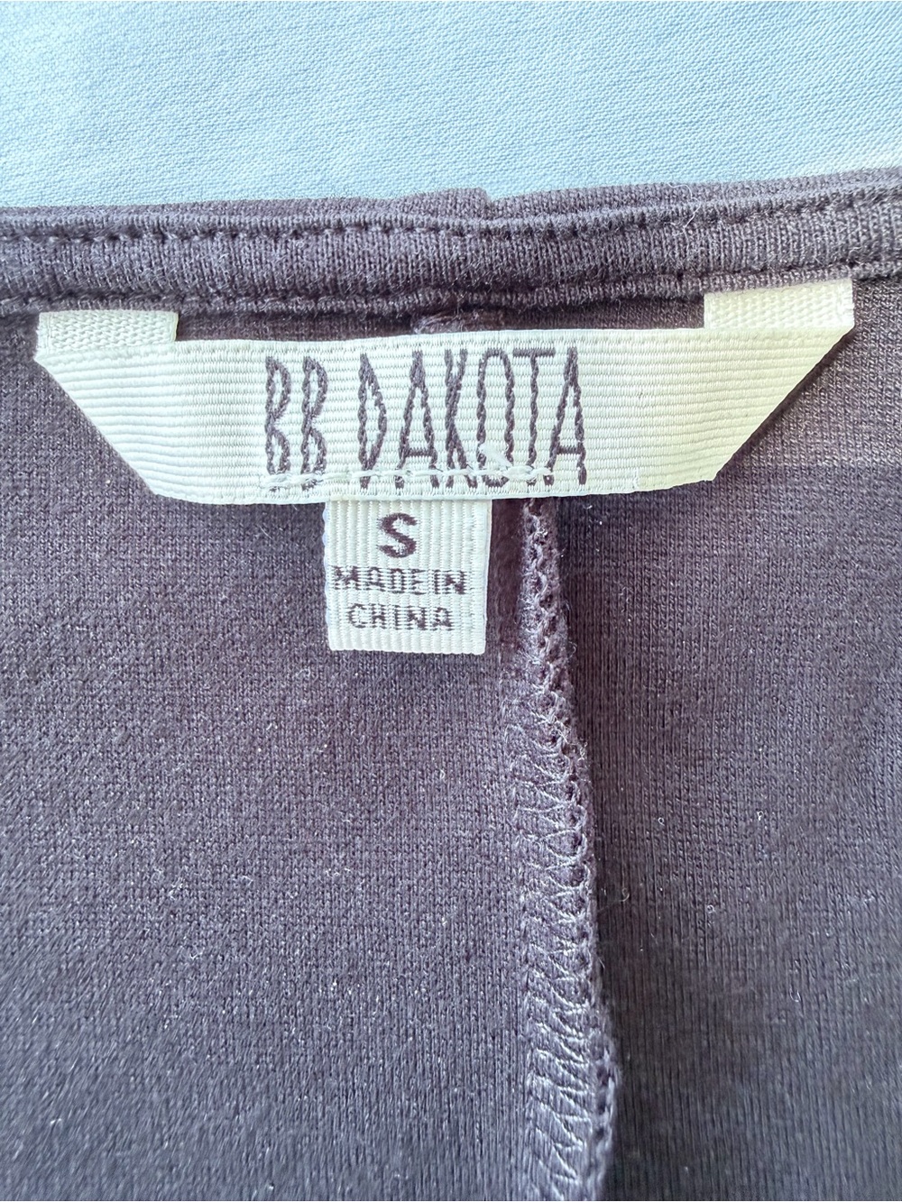 BB Dakota Black and Cream Colorblock Cowl Neck Mini Dress - Picture 5 of 5